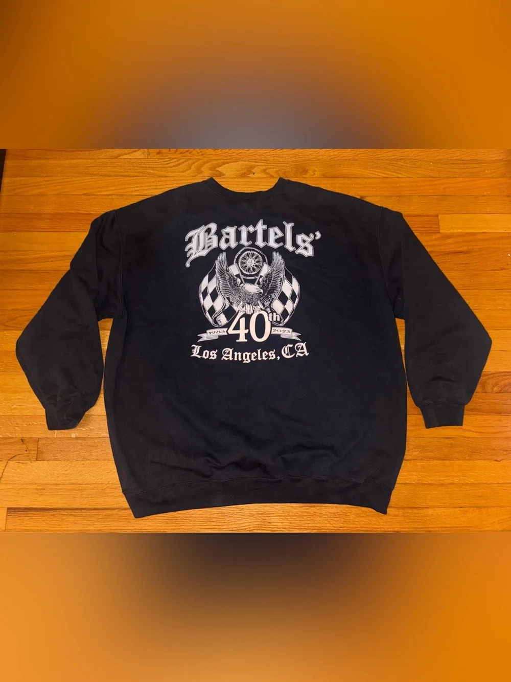 Port & Company Black Fleece Crewneck Pullover Sweatshirt Bartel Harley 4XL